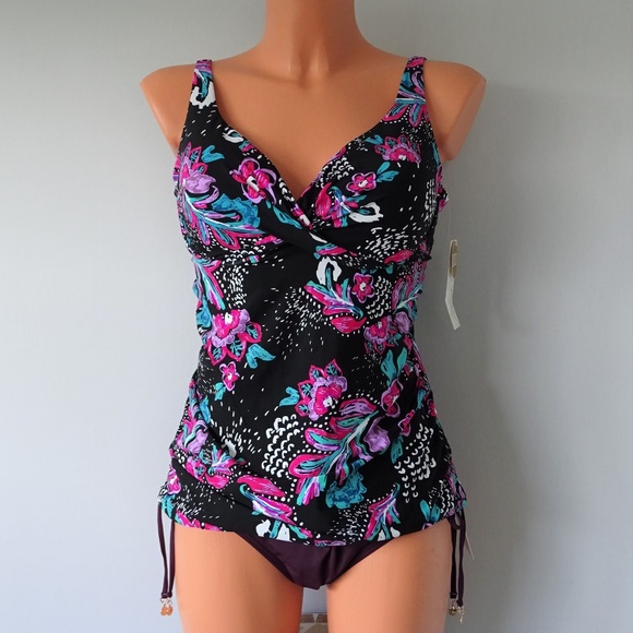 Anne Cole Other - ANNE COLE 2Pc Floral Twist Tankini Set NWT